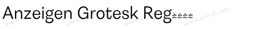 Anzeigen Grotesk Reg字体转换
